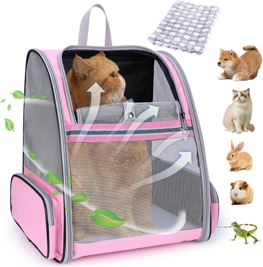 Pet Carrier Backpack for Dogs and Cats,Puppies,Fully Ventilated Mesh,Airline Approved,Designed for Travel, Hiking, Walking & Outdoor Use
